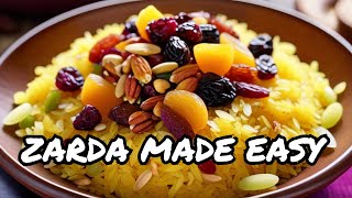 How to Make Perfect Zarda Rice Easy Recipe [upl. by Ennaej]