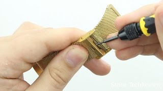 Tutorial How to Adjust a Mesh  Milanese Watch Band [upl. by Yecac]