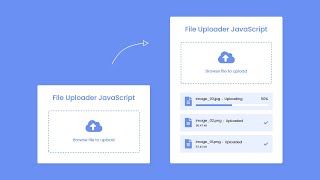 File Upload with Progress Bar in HTML CSS amp JavaScript  File Uploader in HTML CSS amp JavaScript [upl. by Assila]