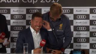 Lost in translation  Klopp helps out Simeone at press conference [upl. by Akaya765]