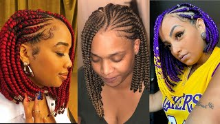 💛🤩🤩Bob Braid Hairstyles For Black Women 2021 Perfect Bob Hairstyle For Ladies [upl. by Kenzie518]