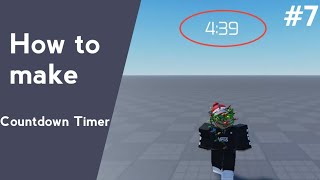 ROBLOX  How to make a Countdown GUI [upl. by Jorgenson]