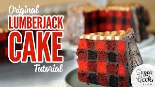 Free lumberjack cake tutorial from Sugar Geek Show [upl. by Ahsenar]