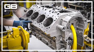 Bentley V8 ENGINE  Car Manufacturing PROCESS and PRODUCTION [upl. by Weight]