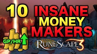 10 Insane High Level Money Making Methods RuneScape 3 [upl. by Orly]