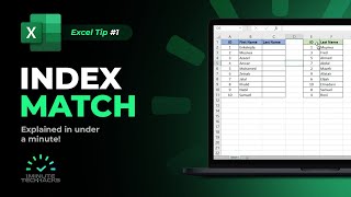 INDEXMATCH function explained in UNDER a Minute Excel 2021 [upl. by Kcirddehs998]