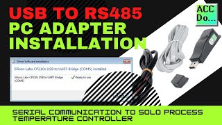 USB to RS485 PC Adapter Installation [upl. by Cima]