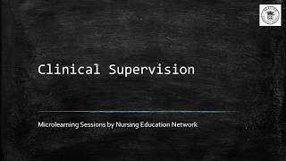 Clinical Supervision [upl. by Bibah]