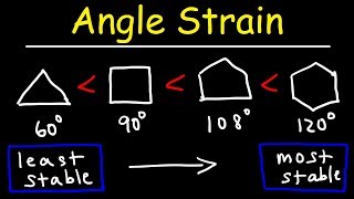 Stability of Cycloalkanes  Angle Strain [upl. by Amlet]