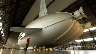 Airlander 10 hybrid aircraft unveiled in UK [upl. by Nraa]