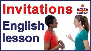 5 ways to give an invitation  English lesson [upl. by Renie]