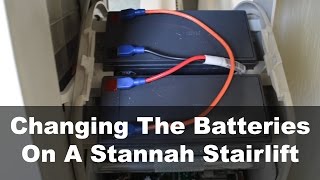 Changing the batteries on a Stannah stairlift – Ask A Builder [upl. by Terina]