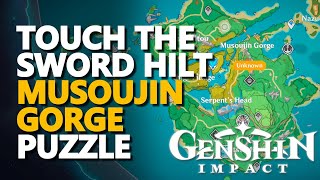 Touch the Sword Hilt Puzzle Genshin Impact Musoujin Gorge [upl. by Kado]