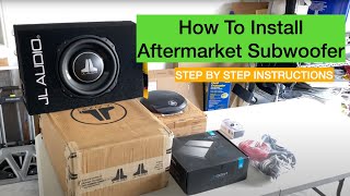 BMW 530e 540 F90 G30 Add Additional Subwoofer amp Amplifier F80 F82 how to wire external amp in a BMW [upl. by Siulegroj]