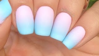 Simple Pastel Gradient Nails [upl. by Alrak632]