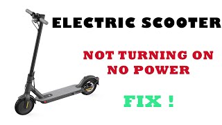 ELECTRIC SCOOTER NOT TURNING ON SOLUTION [upl. by Constantino]