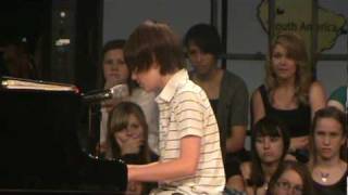 Greyson Chance Singing Paparazzi Lady Gaga [upl. by Swift]