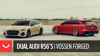 Battling Audi RS6s  Vossen Forged Showdown [upl. by Aerdnua]