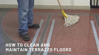 Terrazzo Maintenance Cleaning a Terrazzo Floor [upl. by Sherwynd]