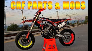 Inside Racing CRF 450 Supermoto  Parts amp Mods Breakdown [upl. by Anatol]