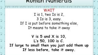 Roman Numerals Song [upl. by Dnarb]