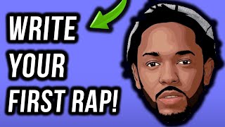 How To Write A Rap Your First Verse In Under 11 Minutes StepByStep [upl. by Crescen]