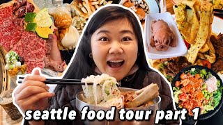 What to Eat in SEATTLE Seattle Food Tour Part 1 2022 [upl. by Wilmer]