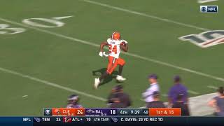 Nick Chubb 88 Yard Touchdown Run  Browns vs Ravens  NFL [upl. by Lilli]