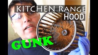 Cleaning Range Hood GUNK  Greasy Kitchen Exhaust  Cleaning  Gunk Cleanup [upl. by Gnaw]