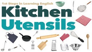 English Vocabulary  KITCHEN UTENSILS [upl. by Resneps]