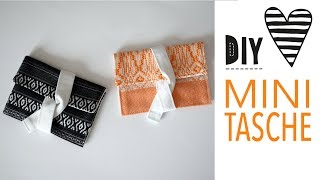 DIY Mini Täschchen  Nähen für Anfänger [upl. by Emma]