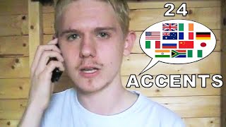 The English Language In 24 Accents [upl. by Hayarahs]