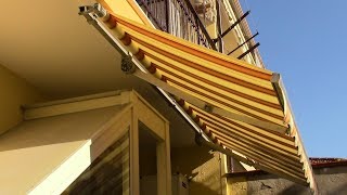 Cambiare TELO TENDA da sole a bracci estensibiliHow to replace an AWNING CLOTH with extensible arms [upl. by Romola]