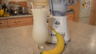 How to Make Quick Banana Milkshakes Cooking with Kimberly [upl. by Snoddy]