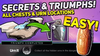 Destiny 2 Complete Prophecy Dungeon Guide Urns Secret Chests Emissary Whisperer  Urn It Triumph [upl. by Vernon]