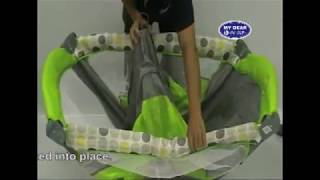 Playpen baby playyard how to fold and unfold [upl. by Latini]