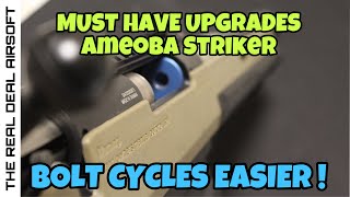 AMOEBA Striker Sniper HOW TO  SMOOTH BOLT amp UPGRADES Airsoft [upl. by Dal962]