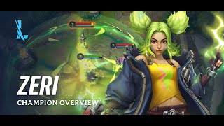 Zeri Champion Overview  Gameplay  League of Legends Wild Rift [upl. by Rod]