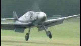 Messerschmitt BF 109G6 Take offFlightLanding [upl. by Ahusoj]