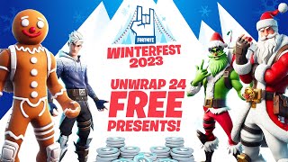 Fortnite Winterfest 2023 All Presents amp Rewards [upl. by Htrowslle]