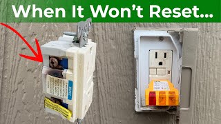 How to Replace an Outdoor GFCI Electrical Outlet that Wont Reset [upl. by Aohsoj242]