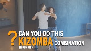 Full Kizomba Dance Combination  Step by Step  with Beautiful Dip [upl. by Otila]