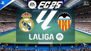 Real Madrid vs Valencia  LaLiga 2425  2024 Full Match 4K  FC 25 [upl. by Dayna]