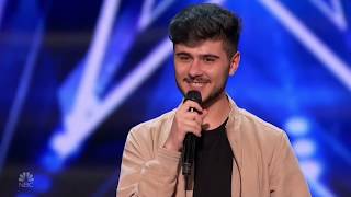 Americas Got Talent 2020 Luca Di Stefano Sings Lets Get It On Full Performance S15E04 [upl. by Anirrok]