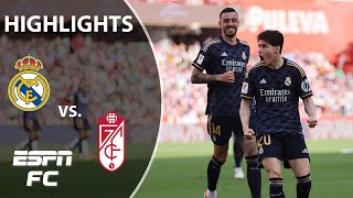 Granada vs Real Madrid  LALIGA Highlights  ESPN FC [upl. by Eralc]