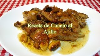 Conejo al ajillo receta original [upl. by Legra]