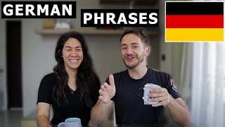 10 GERMAN PHRASES Every Traveler Should Know Basic German [upl. by Alleusnoc]