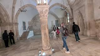 Come with me to visit the place where Jesus held the Last Supper in Jerusalem Cenacle  Cenaculum [upl. by Maxama]