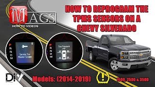 How To Reprogram the TPMS Sensors on a Chevy Silverado [upl. by Duong]