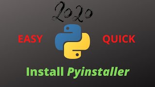 How to install Pyinstaller for Python FASTEST AND EASIEST WAY TUTORIAL [upl. by Akimihs]